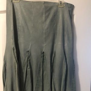 Leather bluish/gray skirt
